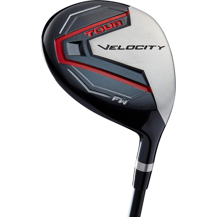 Набір ключок для гольфу WILSON Tour Velocity, 11 шт, чорний/червоний