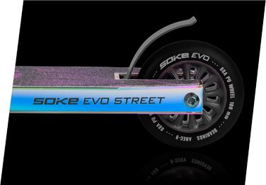 Трюк на вулиці SOKE EVO ABEC-9 Трюковий самокат Kickscooter з ABEC 9 Кулькові підшипники Скутери Скутери Дорослі та діти Ширина 50 см Кермо 360 Затискач з 3 гвинтами з неохромного алюмінію