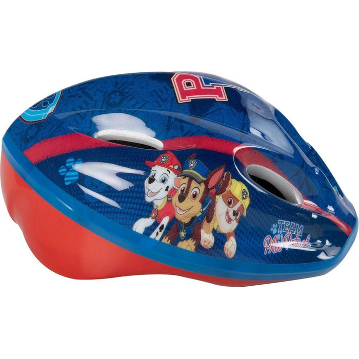 Дитячий велосипедний шолом TataWay Paw Patrol, регульований, пластик, синій, 52-56 см, з кліпсою