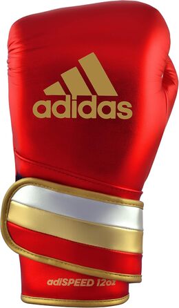 Боксерські рукавички adidas AdiSpeed дорослі 340г-510г (Черв/Зол/Срібло)