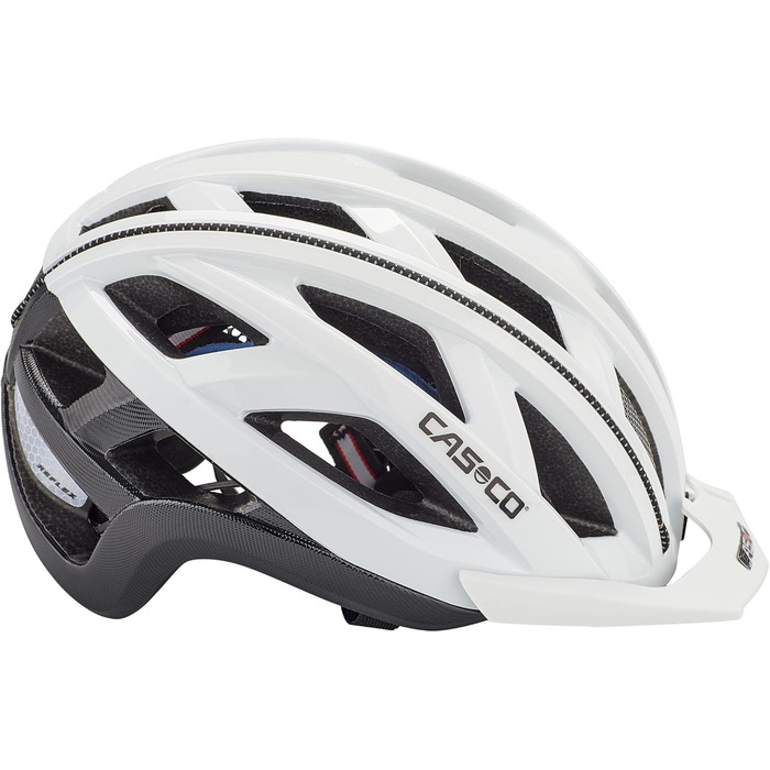 Велосипедний шолом Casco CUDA 2 біло-чорний, захисний