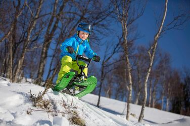 Сани зі штангою BMX, міцні, зелений