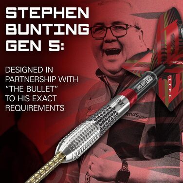 Тартс Stephen Bunting G5 95% вольфрам, Швейцарські точкові дротики, 18/22/25 г