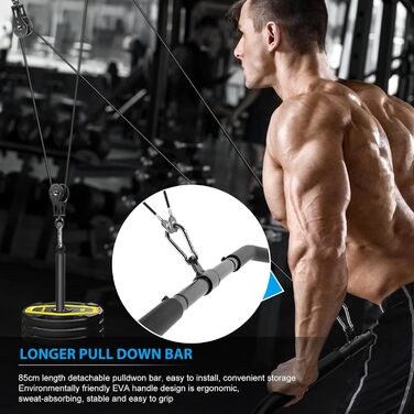 Тросова тяга Fitness Lat Pulldown для спини Система шківів DIY