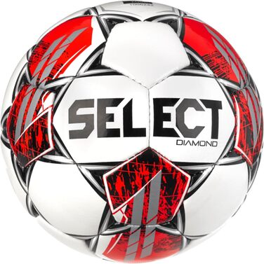 М'яч для футболу Select Diamond FIFA Basic V23, розмір 4, біло-червоний-чорний, унісекс