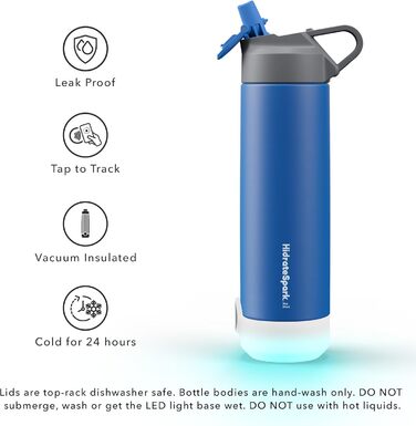 Розумна пляшка для води HidrateSpark TAP зі соломинкою