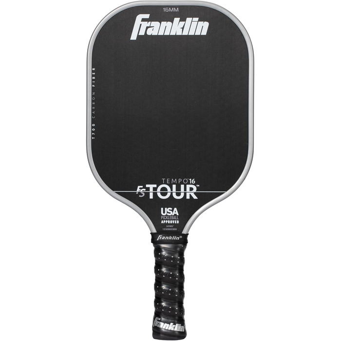Професійні ракетки для піклболу Franklin Sports FS Tour із сирого вуглецевого волокна T700, затверджені USA Pickleball, цілісний корпус, епоксидне покриття, моделі Dynasty і Tempo, 14/16 мм, сірий, синій, рожевий