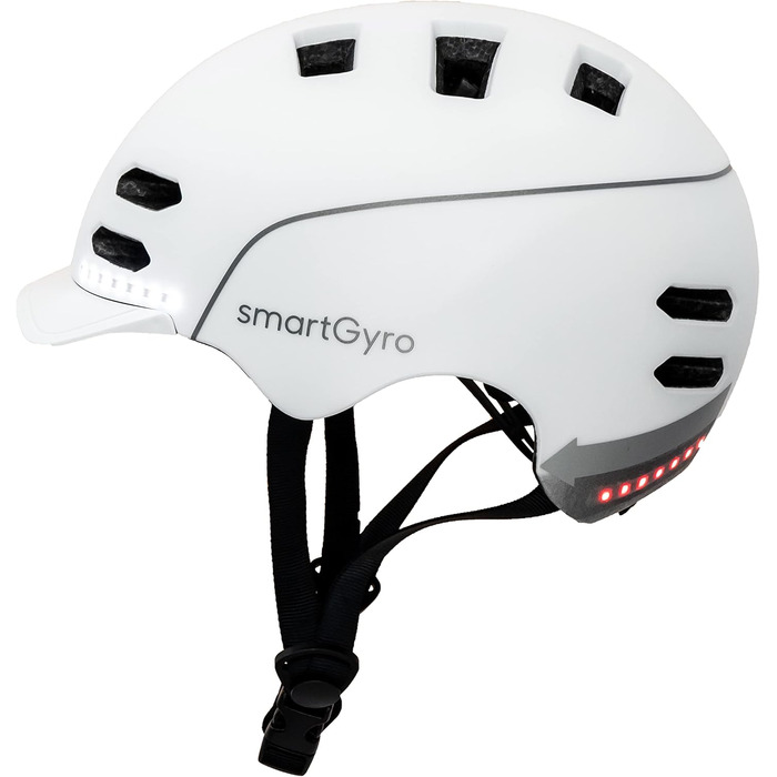 Смарт-шолом SMARTGYRO HEMET PRO Білий M Розумний шолом