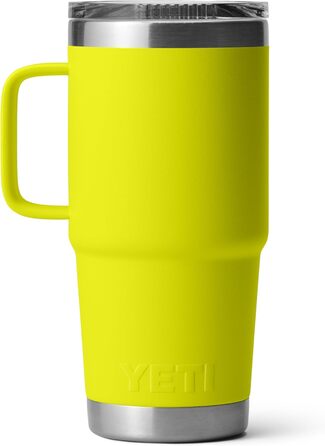 Термокружка YETI Rambler 591 мл, нержавіюча сталь, вакуумна ізоляція, кришка Stronghold, жовта