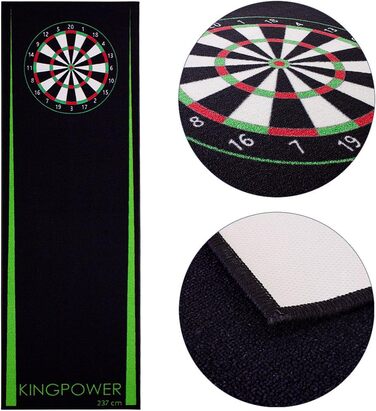 Килим Kingpower Dart Mat 237x80см зелений, лінія розряду, захист підлоги