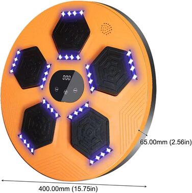 RuiDay Музична боксерська машина зі смарт-функціями, Bluetooth, для домашніх тренувань та зняття стресу