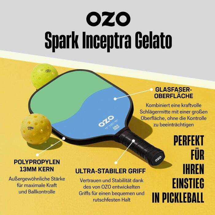 Ракетка OZO Pickleball для початківців - фісташки та солодка вата