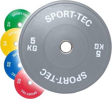 Бампер Sport-Tec Olympia, 5-25 кг, Ø 50 мм, сірий