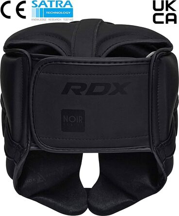 Головні убори RDX Boxing Спаринги Грепплінг, Maya Hide Leather, Головний убір для ММА Муай Тай Тренування з кікбоксингу, Багатошарова підкладка, Тхеквондо Бойові мистецтва BJJ Боротьба Карате, Чорні Mattes Schwarz L