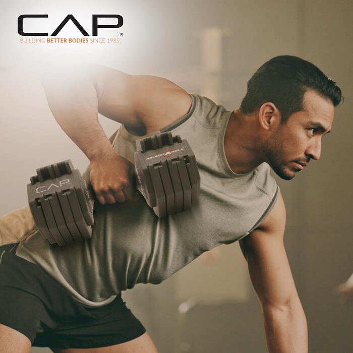 Регульована гантель CAP Barbell ADJUSTABELL, 5,7/11,3/25 кг, одна або пара