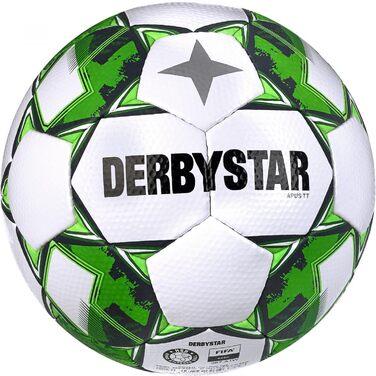 Футбольний м'яч Derbystar Unisex Youth Apus S-Light V23 (5, біло-зелений)