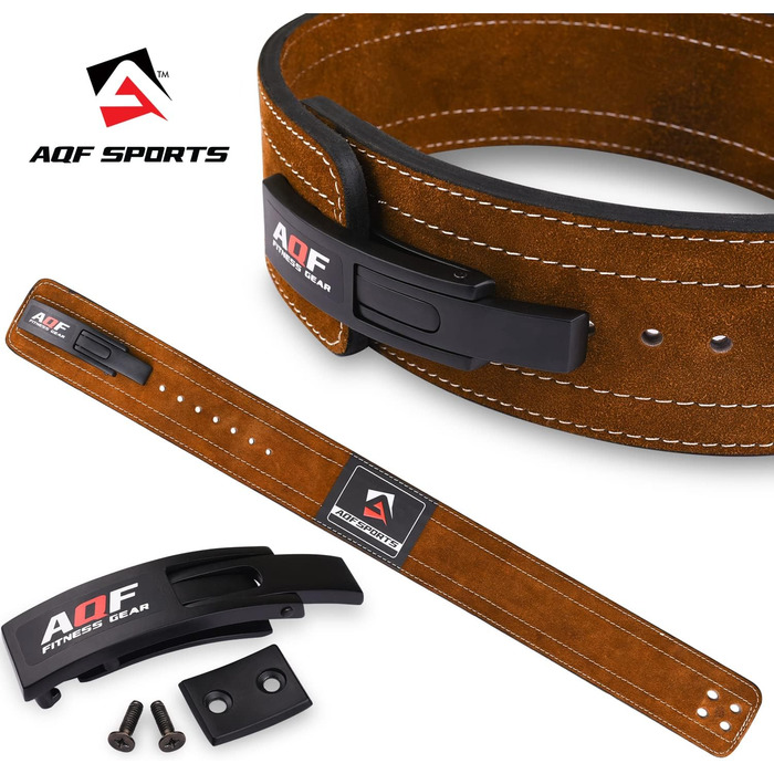 Ремінь для важкої атлетики AQF Ever Sranout, (L, Brown)