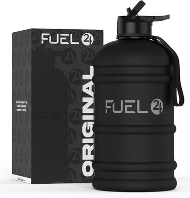 Fuel24 FlexBottle - 2.2L Water Bottle - Ultra Durable Flexible Material - Drop Protection, Closure or Straw - Sports Bottle, BPA-Free (75 characters)