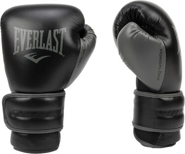 Рукавички Everlast Unisex для дорослих Powerlock 2R (чорні, 16 унцій)