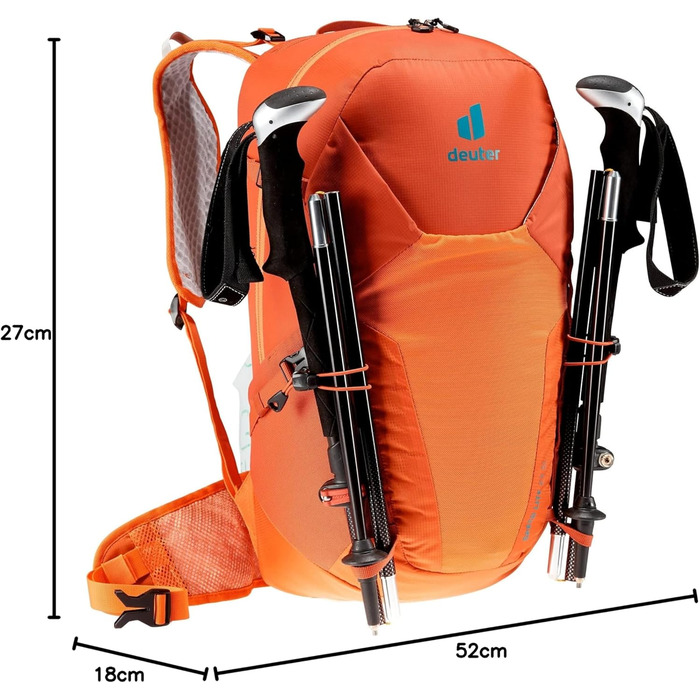 Жіночий легкий туристичний рюкзак deuter Speed Lite 23 SL, 23 л, паприка-шафран