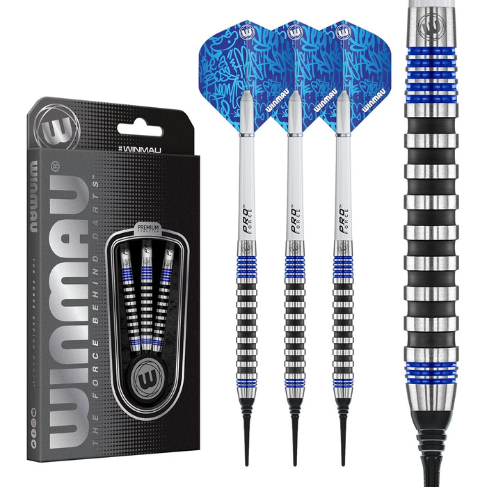 Набір вольфрамових виробів WINMAU Darts Advance 500 з прольотами (22G)