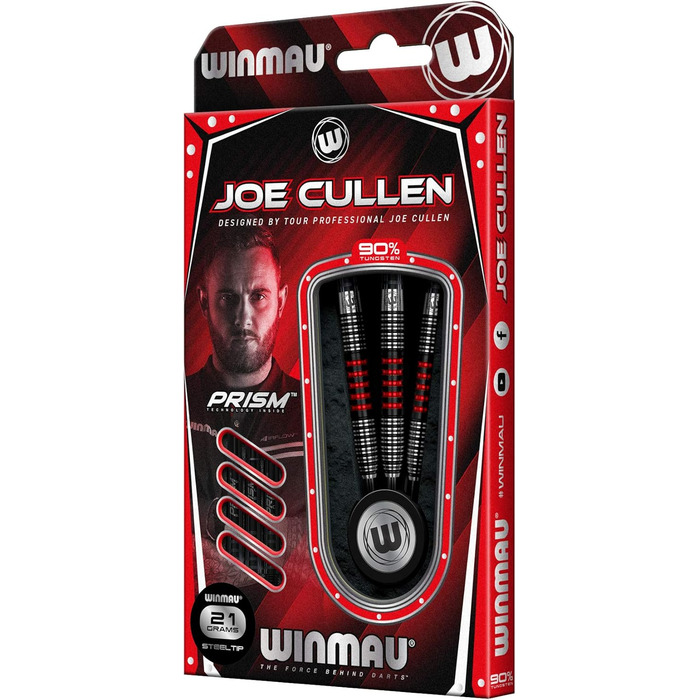 Набір наконечників WINMAU Joe Cullen Special Edition 90% вольфрам, 21 г