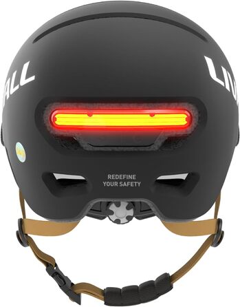 Розумний велосипедний шолом LIVALL L23 з LED-підсвіткою та знімним візором, сертифікований NTA8776 CPSC, з функцією виявлення падінь для дорослих, для електровелосипеда, самоката та щоденного використання