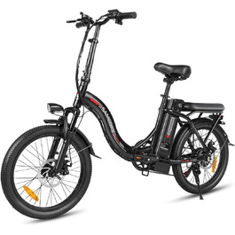 Електровелосипед SAMEBIKE 20', 36V13AH, 7-швидкісний, чорний