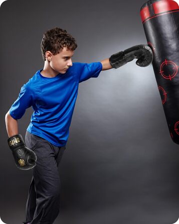 Боксерські рукавички Dripex 14 унцій, PU шкіра, золоті, для боксу, MMA, муай-тай, кікбоксингу, чоловічі, жіночі, підліткові