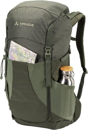 Туристичний рюкзак VAUDE Brenta 30 л, водовідштовхувальний, з дощовиком, універсальний для чоловіків і жінок, комфортний трекінговий рюкзак з практичними відділеннями