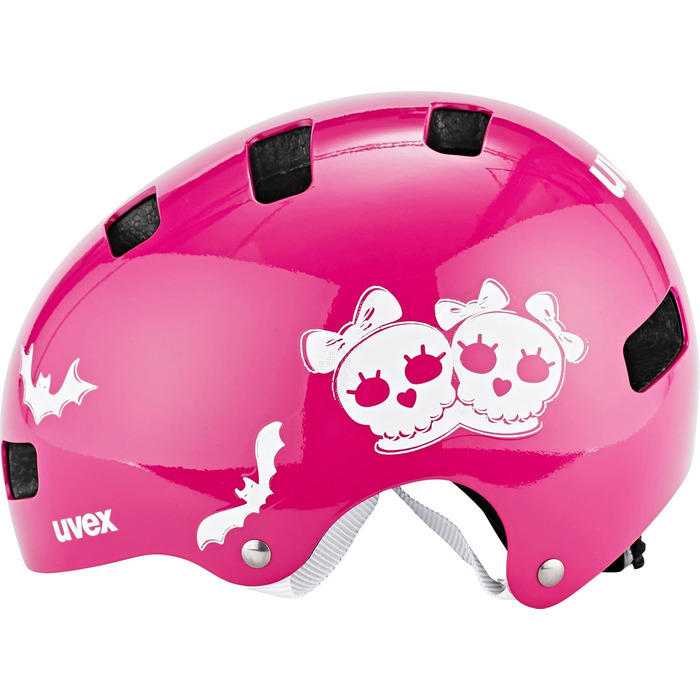 Дитячий велосипедний шолом Uvex Kid 3, рожевий (Scary Pink), 51-55 см