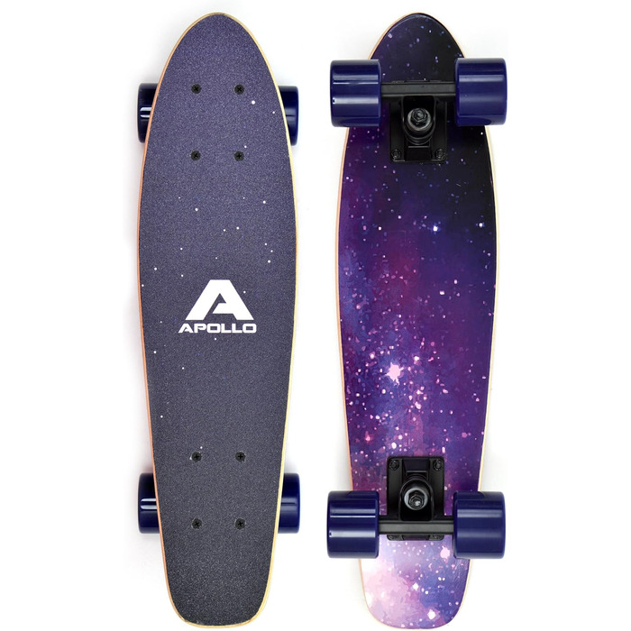 Скейтборд Apollo Fancy Vintage Mini Cruiser, дерев'яна палуба 22,5