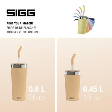 Кружка SIGG Helia, 0,45/0,6 л, без BPA, нерж. сталь, персик