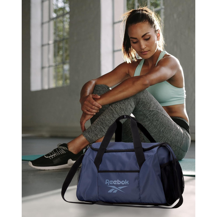 Сумка-дуфел Reebok Aleph Blue Small для подорожей та фітнесу, ручна поклажа, для жінок і чоловіків