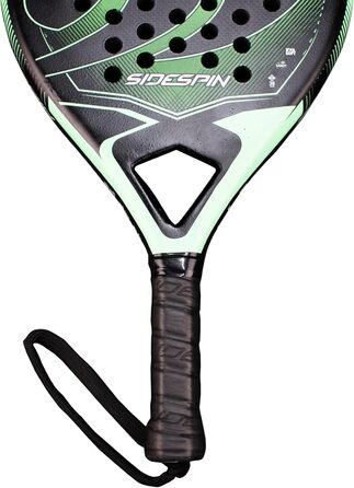 Ракетка SideSpin SS LYPSIS 3K Carbon Padel, унісекс, чорна/зелена