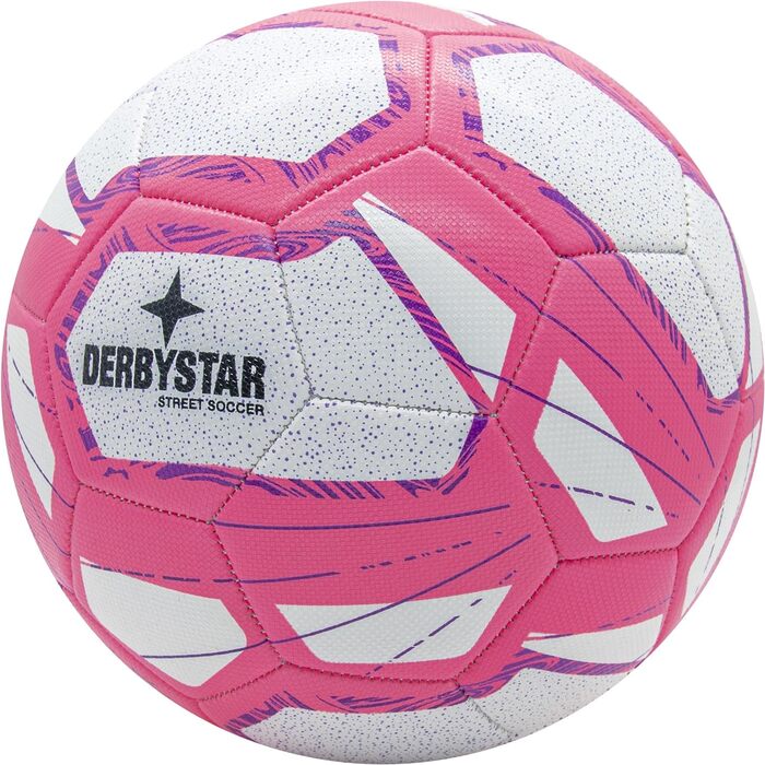 Футбольний м'яч Derbystar Street Soccer розмір 5 біло-рожевий