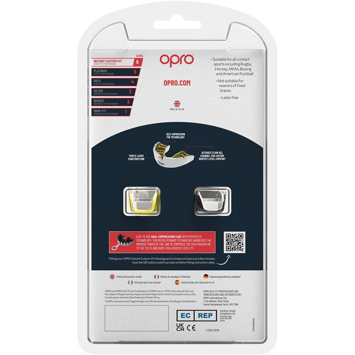 Капа OPRO Instant Custom-Fit, спортивна капа (доросла)