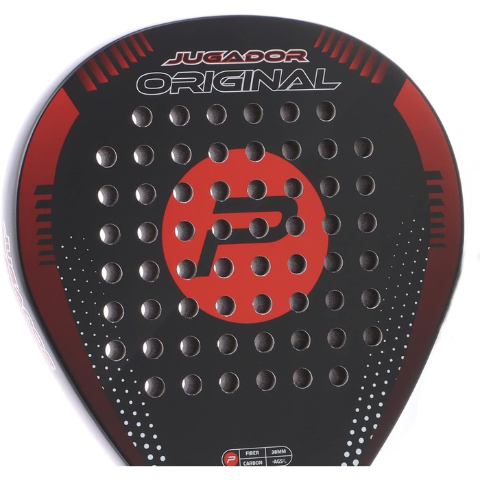 Ракетка LUXTRI Padel Jugador для початківців 360г Fiberglass/Eva (Jugador Original Black-Red)