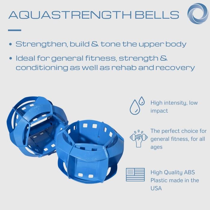 Aquastrength Total Body Bundle (синій) – функціональний набір для аквафітнесу з онлайн-відеоуроками та програмою тренувань