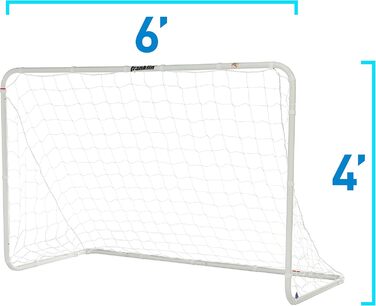 Ворота футбольні Franklin Sports 1,8x1,2 м, сталь, білий/сад