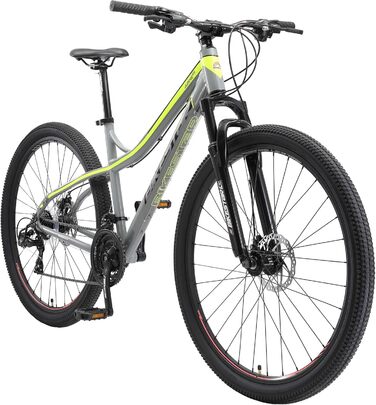 Алюмінієвий гірський велосипед BIKESTAR Hardtail Shimano 21 швидкісна трансмісія, дискові гальма 26, 27.5, 29 дюймові шини 16, 17, 18 дюймова рама Alu MTB ПРОБНА ВЕРСІЯ БЕЗ РИЗИКУ (29 дюймів Дискове гальмо, сірий і жовтий)