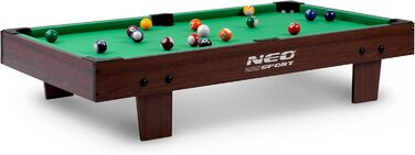 Міні більярдний стіл Neo-Sport 3ft, 92x52x19 см для дітей, ігровий набір