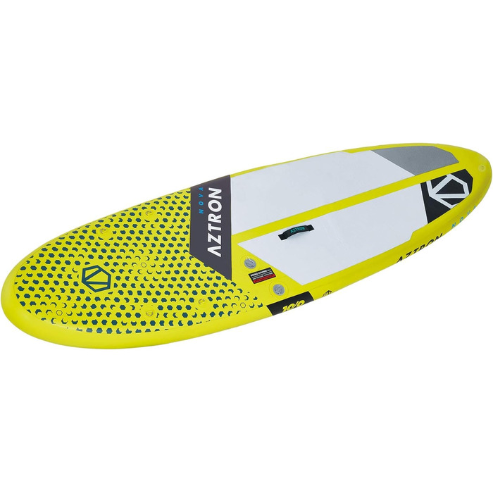 Надувна SUP-дошка AZTRON Nova Compact 305x81x15 см, жовто-сіра, для дорослих