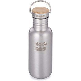 Пляшка для води Klean Kanteen Reflect з нержавіючою цільною бамбуковою кришкою матова нержавіюча /27 унцій (800 мл - нова)