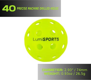 М'ячі Lumi SPORTS для піклболу, упаковка 12 шт.