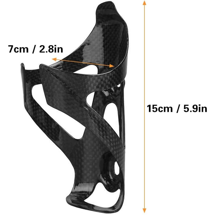 Велосипед Lixada Carbon Bottle Cage, 3K UD, для пляшок 70-74мм, 2шт.