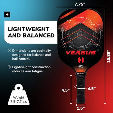 Набір Helium Versus Pickleball весла, 4 м'ячі, сумка (2 або 4 шт.)