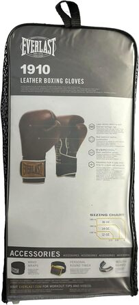 Рукавички Everlast 1910 Classic Training унісекс, коричневі, 14 унцій