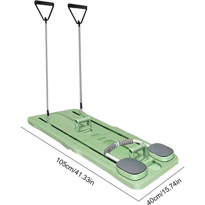Дошка для пілатесу FBJAMZ, Набір реформаторів для пілатесу, Дошка для домашніх тренажерів, Тренажер для планки, Тренажер для пілатесу з таймером (зелений)