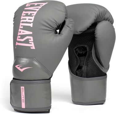 Рукавички Everlast Elite 2, сірий/рожевий, 283,5 г